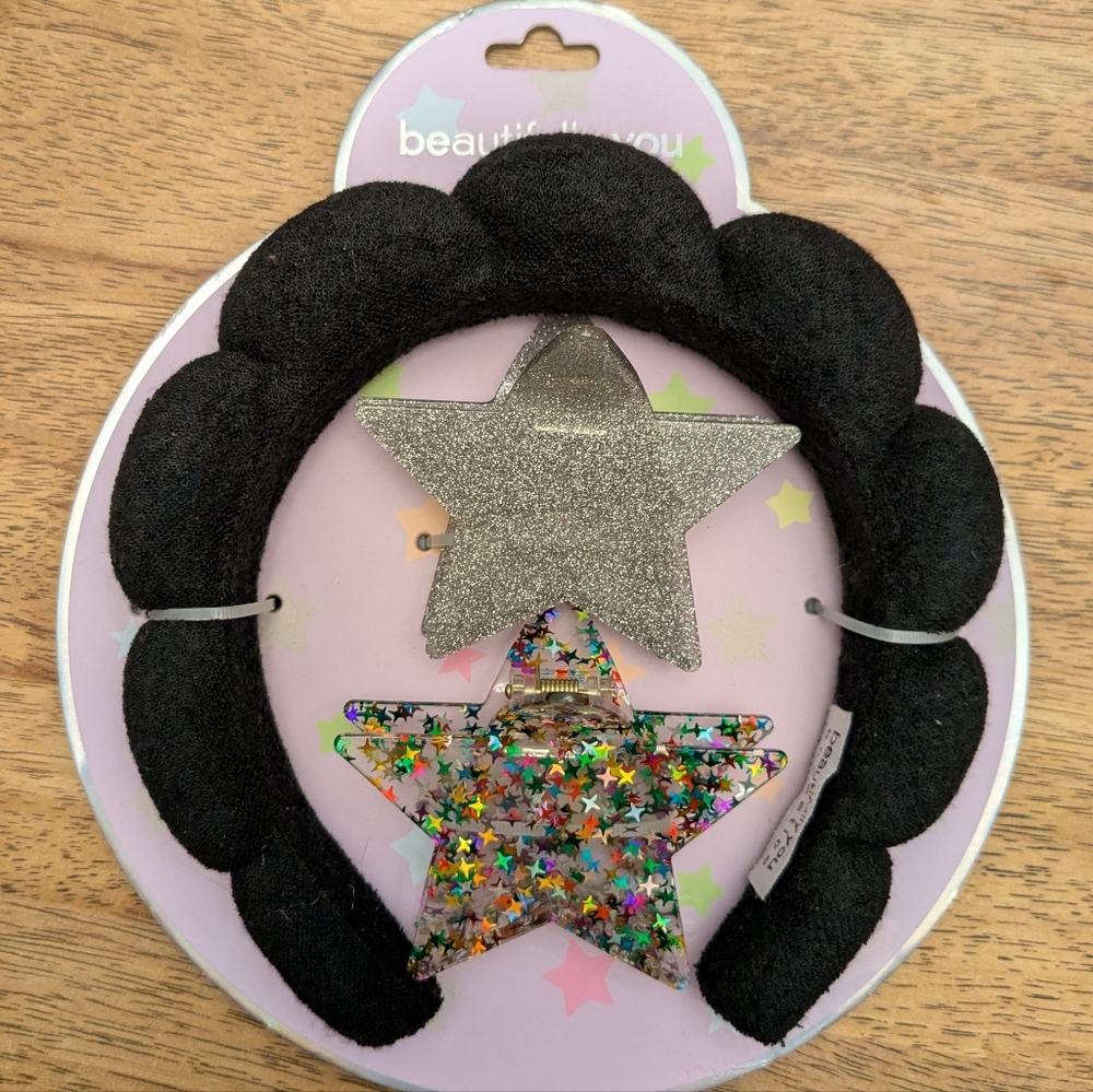 NIP! Beautifully You Headband And Hair Clips Set